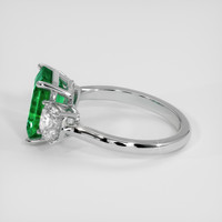 3.97 Ct. Emerald Ring, 18K White Gold 4
