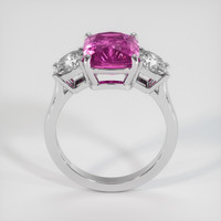 4.19 Ct. Pink Sapphire Ring, 18K White Gold 3