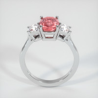 1.96 Ct. Padparadscha Sapphire Ring, 18K White Gold 3