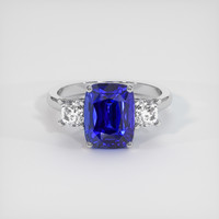 4.10 Ct. Sapphire Ring, 18K White Gold 1