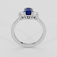 1.80 Ct. Blue Sapphire Ring, 18K White Gold 3