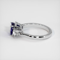 1.72 Ct. Blue Sapphire Ring, 18K White Gold 4