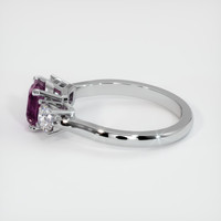 1.37 Ct. Sapphire Ring, 18K White Gold 4