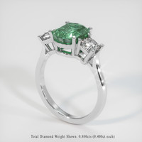 2.44 Ct. Sapphire Ring, 18K White Gold 2
