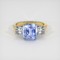 4.01 Ct. Sapphire Ring, 18K White & Yellow 1