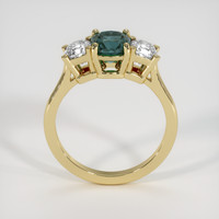 1.15 Ct. Greenish Blue Sapphire Ring, 10K Yellow Gold 3