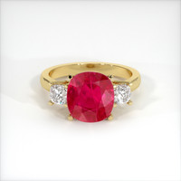 4.15 Ct. Ruby Ring, 14K Yellow Gold 1