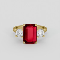 2.02 Ct. Ruby Ring, 14K Yellow Gold 1