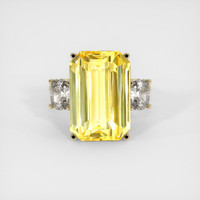 15.91 Ct. Yellow Sapphire Ring, 14K Yellow Gold 1