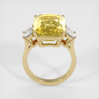 15.91 Ct. Yellow Sapphire Ring, 14K Yellow Gold 3