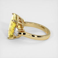 10.07 Ct. Yellow Sapphire Ring, 14K Yellow Gold 4