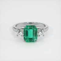 2.81 Ct. Emerald Ring, 18K Yellow Gold 1