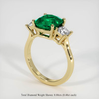 2.62 Ct. Emerald Ring, 18K Yellow Gold 2