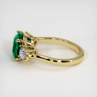 2.62 Ct. Emerald Ring, 18K Yellow Gold 4