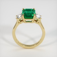 3.32 Ct. Emerald Ring, 18K Yellow Gold 3