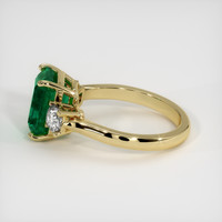 3.32 Ct. Emerald Ring, 18K Yellow Gold 4