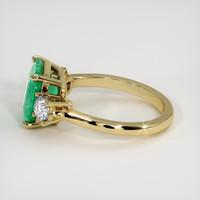 3.11 Ct. Emerald Ring, 18K Yellow Gold 4