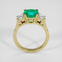 1.72 Ct. Emerald Ring, 18K Yellow Gold 3