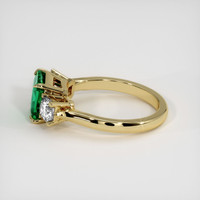1.41 Ct. Emerald Ring, 18K Yellow Gold 4