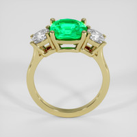 2.07 Ct. Emerald Ring, 18K Yellow Gold 3