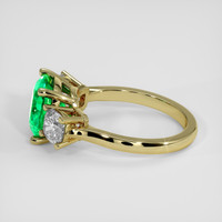 2.07 Ct. Emerald Ring, 18K Yellow Gold 4
