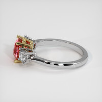 2.05 Ct. Padparadscha Sapphire Ring, 14K Yellow & White 4