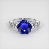 4.55 Ct. Blue Sapphire Ring, Platinum 950 1