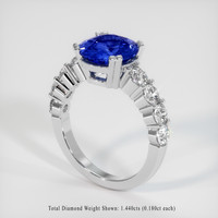 4.55 Ct. Blue Sapphire Ring, Platinum 950 2
