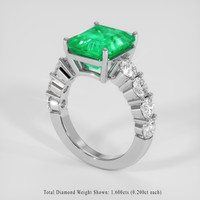 4.73 Ct. Emerald Ring, Platinum 950 2