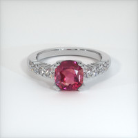 1.41 Ct. Ruby Ring, Platinum 950 1