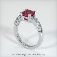 1.41 Ct. Ruby Ring, Platinum 950 2