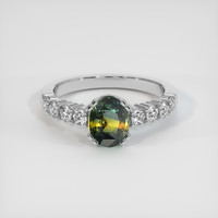 2.55 Ct. Bi Color Sapphire Ring, Platinum 950 1