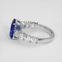 3.64 Ct. Blue Sapphire Ring, Platinum 950 4