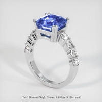 4.08 Ct. Sapphire Ring, Platinum 950 2