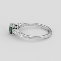 1.01 Ct. Bluish Green Sapphire Ring, Platinum 950 4