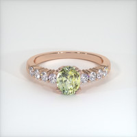 0.96 Ct. Sapphire Ring, 18K Rose Gold 1