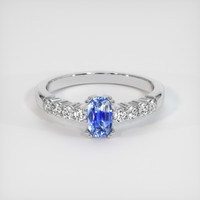 0.80 Ct. Bi Color Sapphire Ring, 10K White Gold 1