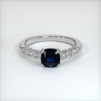 1.52 Ct. Sapphire Ring, 14K White Gold 1