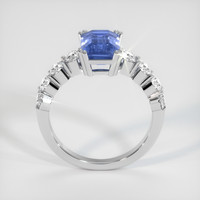 3.04 Ct. Blue Sapphire Ring, 14K White Gold 3
