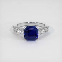 3.22 Ct. Sapphire Ring, 14K White Gold 1