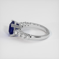 3.22 Ct. Sapphire Ring, 14K White Gold 4