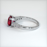 2.17 Ct. Ruby Ring, 14K White Gold 4