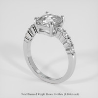 2.62 Ct. White Sapphire Ring, 14K White Gold 2