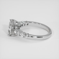 2.62 Ct. White Sapphire Ring, 14K White Gold 4