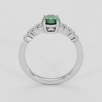 1.01 Ct. Bluish Green Sapphire Ring, 14K White Gold 3