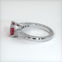 1.41 Ct. Ruby Ring, 18K White Gold 4