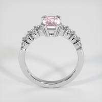 2.15 Ct. Pink Sapphire Ring, 18K White Gold 3