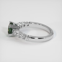 2.55 Ct. Bi Color Sapphire Ring, 18K White Gold 4