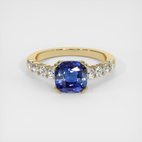 2.46 Ct. Sapphire Ring, 14K Yellow Gold 1