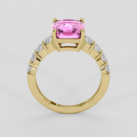 3.58 Ct. Pink Spinel Ring, 14K Yellow Gold 3